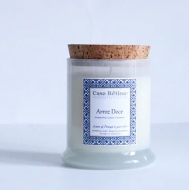 ''Arroz Doce'' soy wax candle