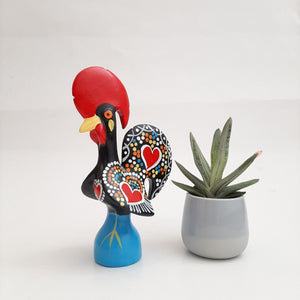 Portuguese rooster in multi-colored ceramic