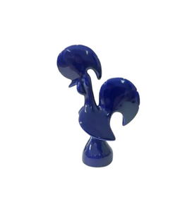 Coq Portugais céramique émaillée - bleu