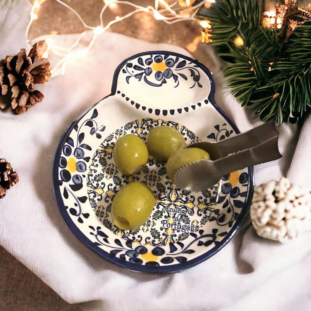 Portuguese ceramic olive dish