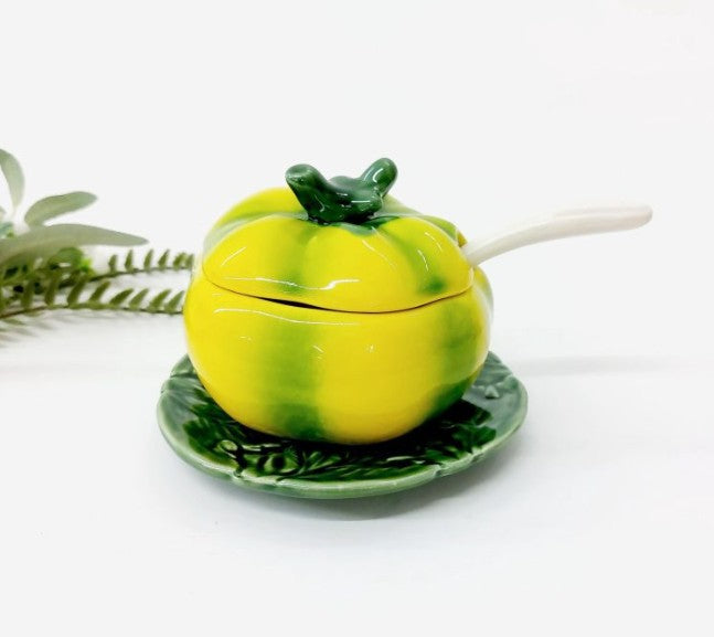 Sucrier en céramique - Citrouille