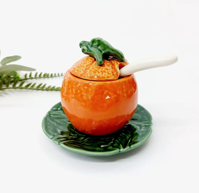 Sucrier en céramique - Orange