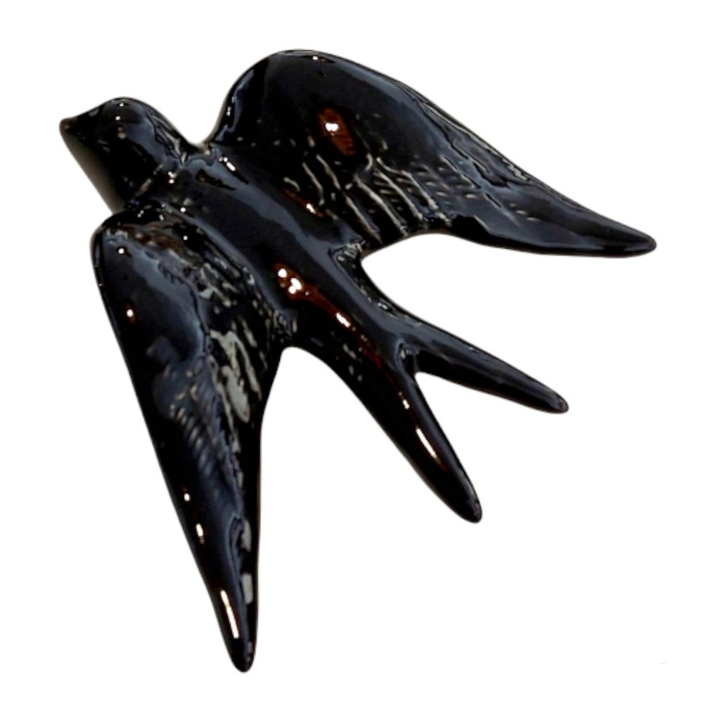 Ceramic swallow - black