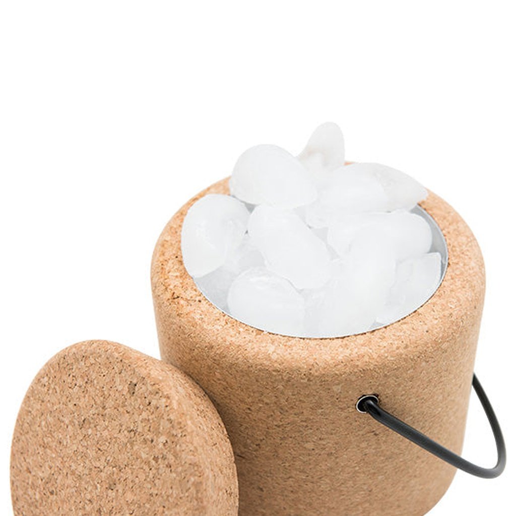 ''Ori'' cork ice tray and bucket set